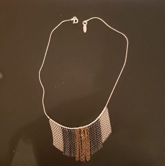 Magnolia sterling silver and 14K gold necklace - Picture 3 of 4